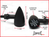 Black Alloy Classic LED Turn Signals / Indicators