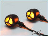 Black Alloy LED Custom HD Turn Signals / Indicators - Smoked Lense