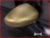 High Grade Self Adhesive Gold 3D Carbon Fiber Vinyl Wrap - 45cm x 37cm