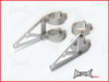 MAX High Quality CNC Machined Silver Headlight Brackets - 40/41mm Diameter