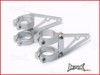 MAX High Quality CNC Machined Silver Headlight Brackets - 46/47mm Diameter