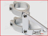 MAX High Quality CNC Machined Silver Headlight Brackets - 46/47mm Diameter
