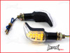 Black Mini Aero LED Turn Signals / Indicators - Small & Bright
