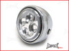 7.7 INCH High Quality Quad Projector LED Chrome Metal Headlight