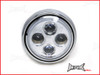 7.7 INCH High Quality Quad Projector LED Chrome Metal Headlight