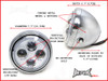 7.7 INCH High Quality Quad Projector LED Chrome Metal Headlight