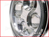 7.7 INCH High Quality Quad Projector LED Chrome Metal Headlight + Red Halo