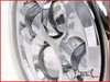7.7 INCH High Quality Projector LED Chrome Metal Headlight