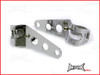 Chrome Adjustable Universal Headlight Brackets - Fits 32mm-40mm