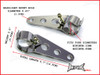 Chrome Adjustable Universal Headlight Brackets - Fits 32mm-40mm
