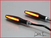 Black Sleek LED Turn Signals / Indicators - Universal Fitment