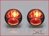 Pair Of Chrome Vintage Ford "STOP" Universal Stop / Tail Lights - Bulb Type