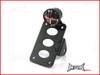 Black Side Axle Mount Miller Replica LED "Stop" Tail Light