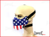 American Flag Bikers Face Mask - PU Leather