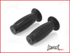 Black Barrel Cafe Racer Style Hand Grips - 7/8" (22mm)