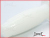 White Barrel Cafe Racer Style Hand Grips - 7/8" (22mm)