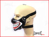 Black Grin Bikers Face Mask - PU Leather