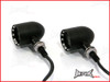 Black Alloy Custom Bobber Turn Signals / Indicators
