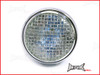 7.7 INCH Chrome Mesh Grill Metal Headlight - H4 / 55w Halogen Sealed Beam