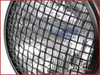 7.7 INCH Matte Black Mesh Grill Metal Headlight - H4 / 55w Halogen Sealed Beam
