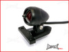 Matte Black Aluminium Mini Custom LED Stop / Tail Light - Red Lense