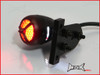 Matte Black Aluminium Mini Custom LED Stop / Tail Light - Red Lense