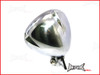 5.5 INCH Polished Aluminium Vintage Style Bottom Mount Headlight - 12v / 35w