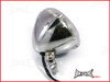 5.5 INCH Polished Aluminium Vintage Style Bottom Mount Headlight - 12v / 35w