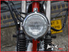 5.5 INCH Polished Aluminium Vintage Style Bottom Mount Headlight - 12v / 35w