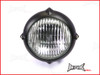 5.5 INCH Matte Black Aluminium Vintage Style Bottom Mount Headlight - 12v / 35w