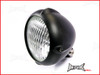 5.5 INCH Matte Black Aluminium Vintage Style Bottom Mount Headlight - 12v / 35w