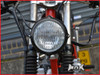 5.5 INCH Matte Black Aluminium Vintage Style Bottom Mount Headlight - 12v / 35w