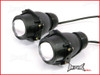 Black Twin Projector Headlight Set - Emarked & DOT Approved
