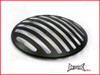 7 INCH Matte Black Prison Bar Grill Metal Headlight Cover