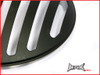7 INCH Matte Black Prison Bar Grill Metal Headlight Cover