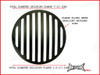7 INCH Matte Black Prison Bar Grill Metal Headlight Cover