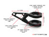 MAX Blade High Quality CNC Machined Headlight Brackets - 54/55mm Diameter