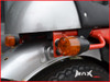 Black Alloy Retro LED Turn Signals / Indicators - Amber Lense
