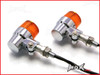 Chrome Alloy Retro LED Turn Signals / Indicators - Amber Lense