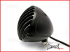 4.5 INCH Matte Black Alloy Scalloped Vintage Grill Headlight - 12v / 35w