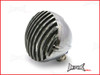 4.5 INCH Polished Alloy Scalloped Vintage Grill Headlight - 12v / 35w
