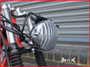 4.5 INCH Polished Alloy Scalloped Vintage Grill Headlight - 12v / 35w