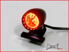 Matte Black Aluminium Bullet LED Stop / Tail Light - Red Lense
