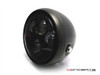 6 INCH Matte Black Quad LED Projector Cafe Racer Metal Headlight