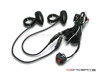 Matte Black Aluminium Bullet Spot / Fog Lights + Complete Wiring Kit + Fork Clamps - 32/33mm