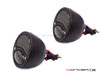 Pair Of Black Vintage Style Integrated LED Stop + Tail + Turn Signals - Smoked Lense