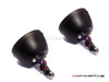 Pair Of Black Vintage Style Integrated LED Stop + Tail + Turn Signals - Smoked Lense