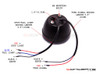 Pair Of Black Vintage Style Integrated LED Stop + Tail + Turn Signals - Smoked Lense