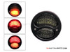 Pair Of Black Vintage Style Integrated LED Stop + Tail + Turn Signals - Smoked Lense
