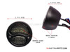 Pair Of Black Vintage Style Integrated LED Stop + Tail + Turn Signals - Smoked Lense
